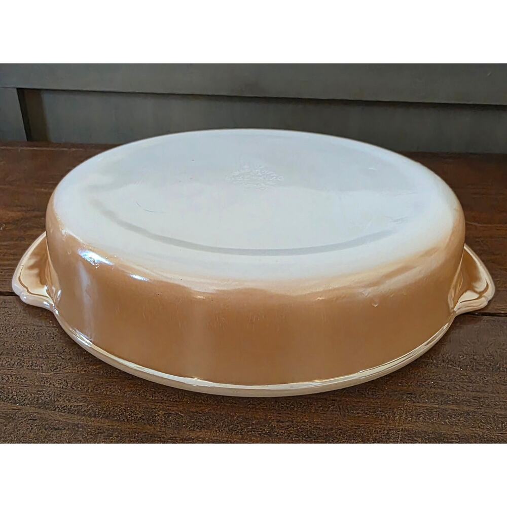 Fire-King Peach Luster 450 8inch pie pan